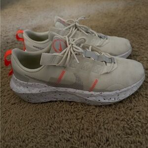 Nike Cream and Coral Athletic Shoes